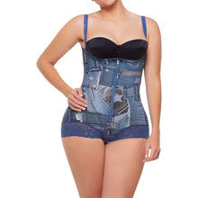 Cargar imagen en el visor de la galería, Strapless hipster indigo Shaper.Fajitex 71870