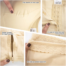 Cargar imagen en el visor de la galería, Fajas MYD 0120 Women's Full Bodysuit Body Shaper with Bra / Powernet