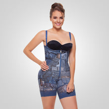 Cargar imagen en el visor de la galería, Faja De Alta Compresión, Estraple Con Cierre Abdominal A Media Pierna Ref. 071541