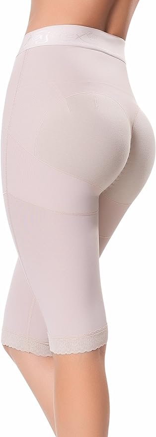 Black butt lifter to the knee with high waistband fAJITEX 34570
