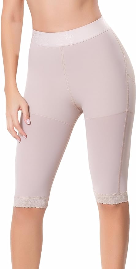 Black butt lifter to the knee with high waistband fAJITEX 34570