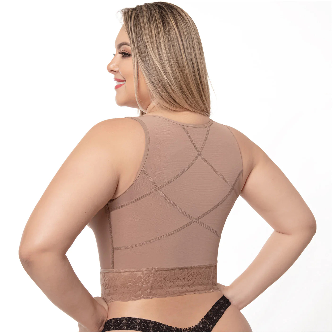 UPLADY 7581  POST OP HIGH COMPRESSION WAIST LENGTH POSTURE CORRECTOR –  Fantasy Lingerie NYC