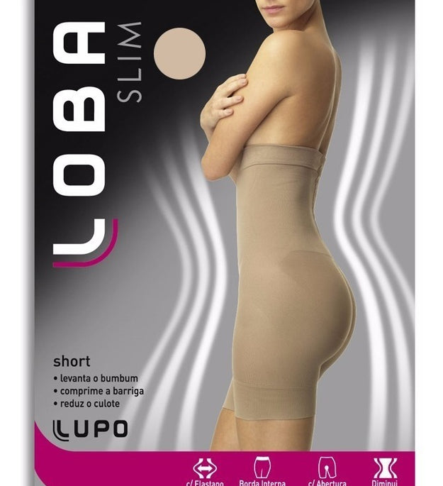 Lupo Loba 5694 Slim Women's Hi-Rise Shorts with Opening Shapewear