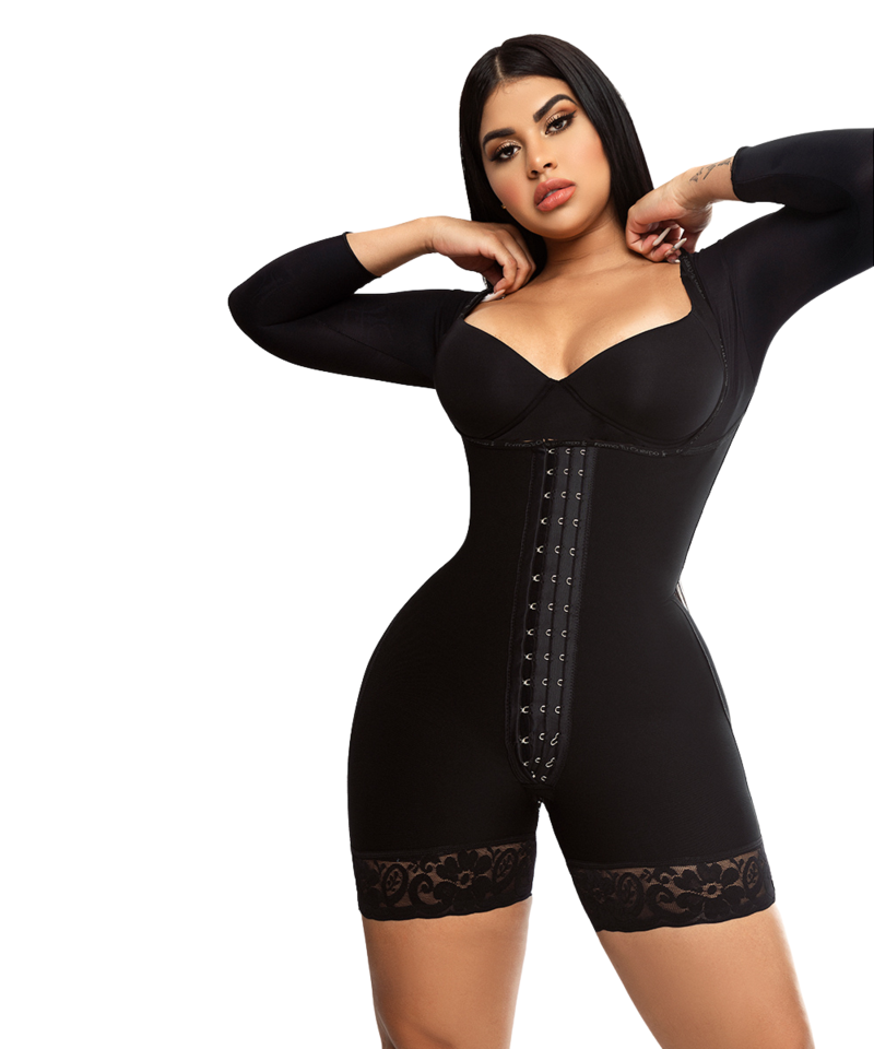 Fajas Colombian Girdle Waist Trainer Double Compression Bbl Shorts