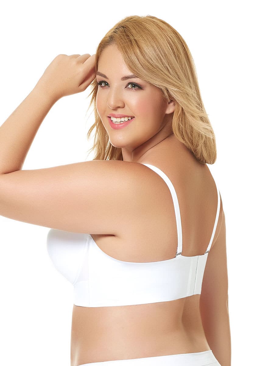 Lovable bust Bra size it 3c us 34c eu 75c white paded underwired strapless