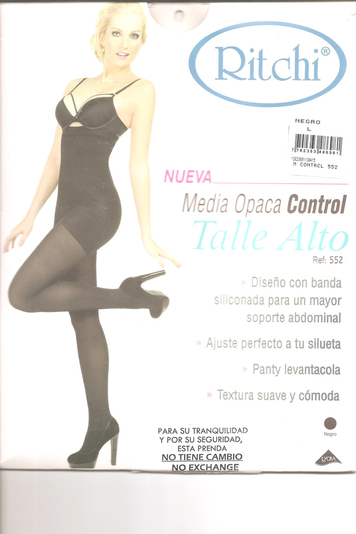 Tummy Control Opaque Pantyhose  Half High Waist – Fantasy