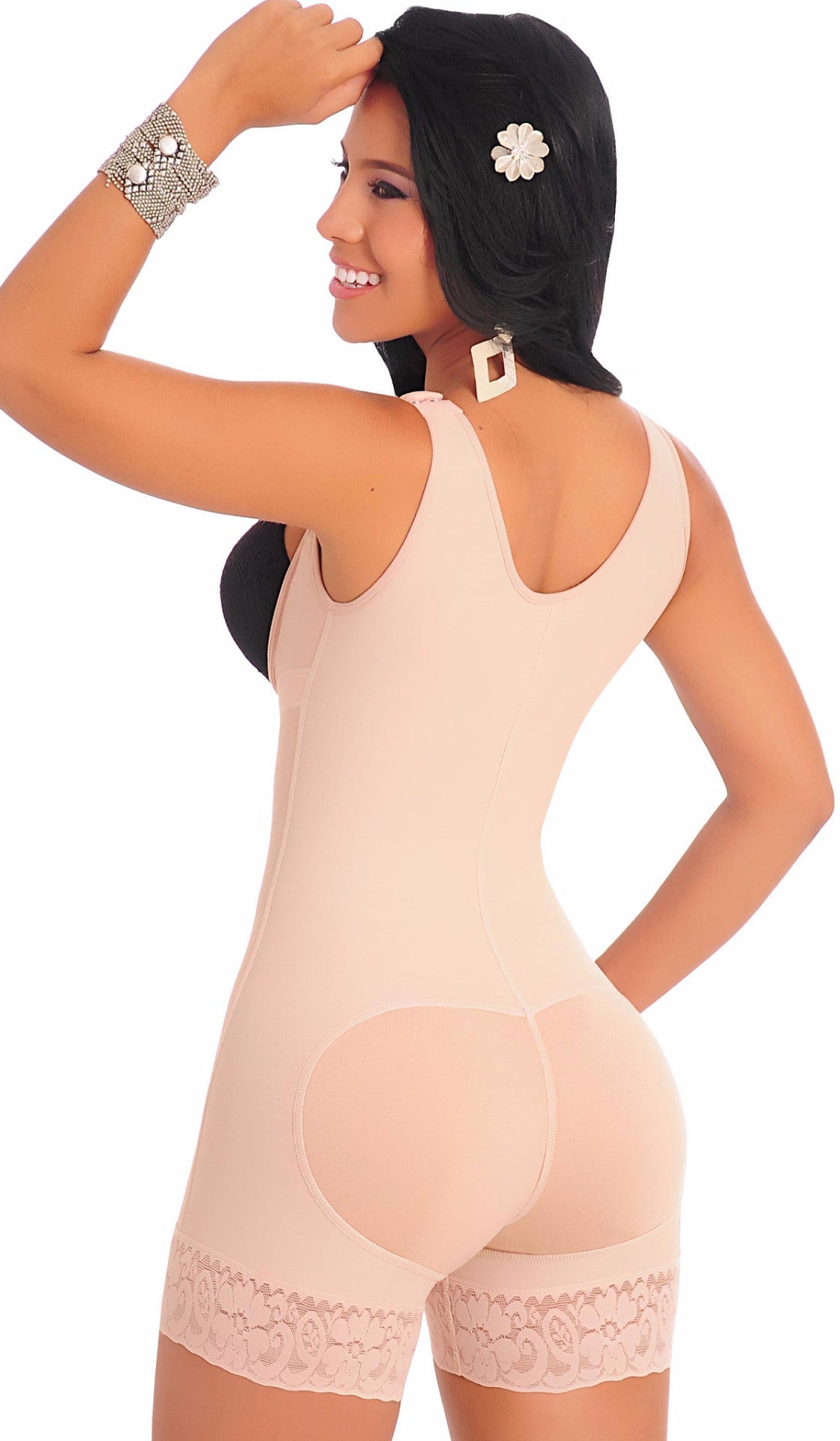 BE SHAPY Salome 0217 Fajas Colombianas Reductoras y Moldeadoras Levanta  ColavMujer + Tabla Abdominal + Lipo Foam Ab Board Post Surgery Liposcution  Beige M at  Women's Clothing store