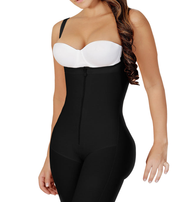 Short strapless girdle with flannel Salomé 0527