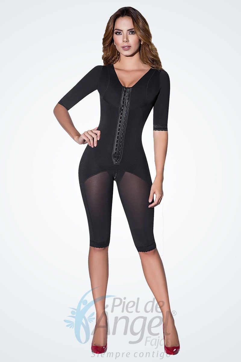 Long girdle with bra and sleeves Angel Skin 066