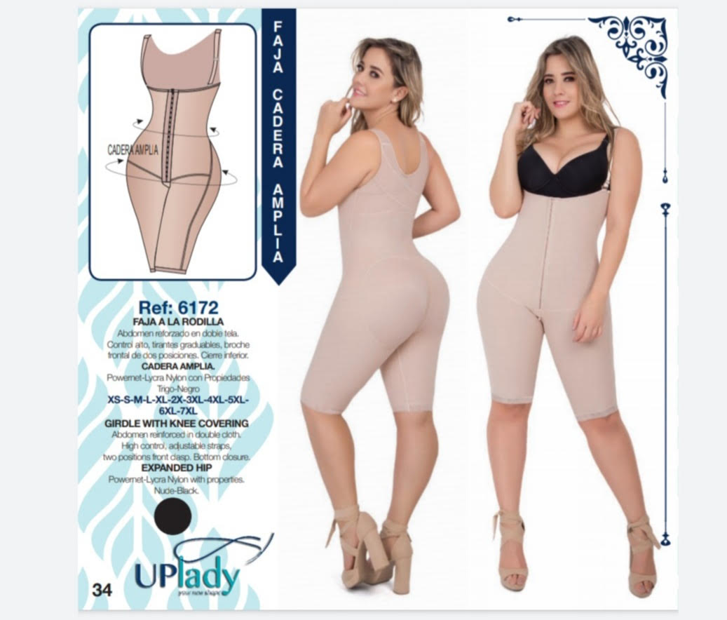 Knee-length girdle breast free Up Lady Ref. 6172 – Fantasy Lingerie NYC